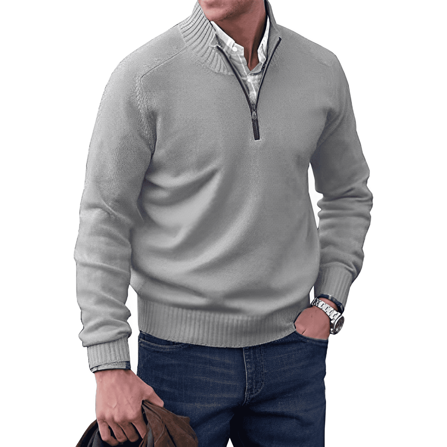 Jones™ - Elegante Jersey Con Cremallera