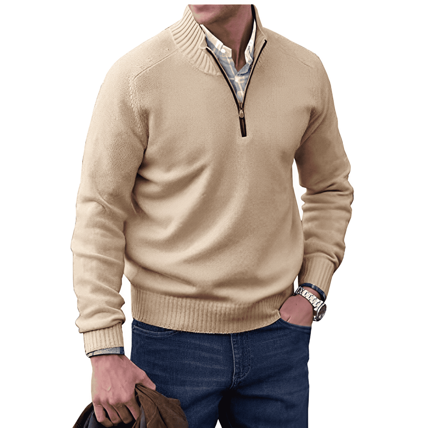 Jones™ - Elegante Jersey Con Cremallera